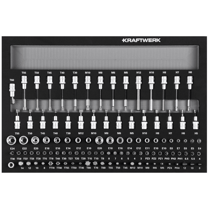 KRAFTWERK BT700 Werkstattwagen, 8 Schubladen, BASIC, inkl. Werkzeug, 351-teilig, BxTxH 719 x 474 x 1000 mm