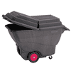 Chariot de transport en vrac en plastique, basculant