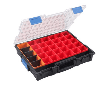 Bedrunka+Hirth Flex-Box-Kunststoff - 36 Fächer, 440 x 355 x 76 mm