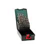 Metabo HSS-Metallbohrer-Kunststoffkassette "SP", HSS-CO, 25-teilig