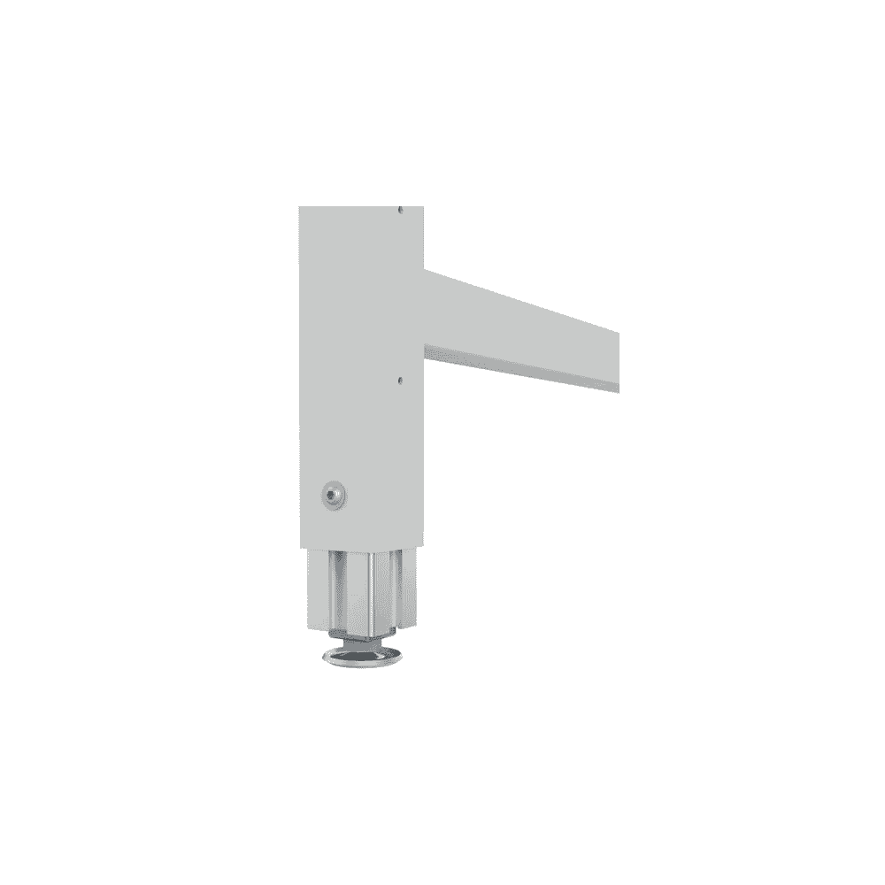 Bedrunka+Hirth Packtisch Komfort, Grundtisch Tiefe 750 mm, höhenverstellbar mit Klemmfeststellung, 2000 x 750 mm