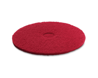 Kärcher Tampon moyennement souple, rouge, 508 mm, lot de 5, tampon de nettoyage standard pour l'entretien courant
