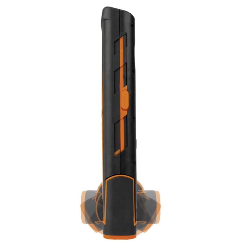 Steffen LED Akku-Arbeitsleuchte 10 W, 1'000 + 180 lm, 5700 K, 180° drehbar, IP65, schwarz/orange