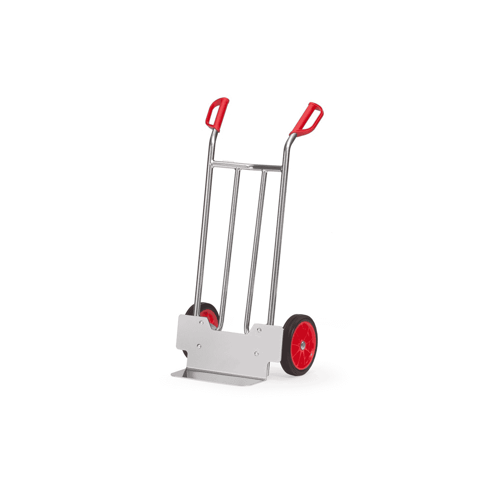 Fetra Diable en tube d'aluminium avec pelle en aluminium, capacité de charge 150 kg