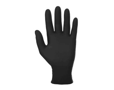 Nitril Einweghandschuhe NITRYLEX CLASSIC, schwarz, Packung à 100 Stück, puderfrei