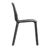 Chaise visiteur Interstuhl Mono en polypropylène, empilable, noire