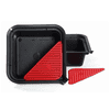 PE-Auffangschale 7 l mit Sieb, schwarz, 365 × 365 × 132 mm
