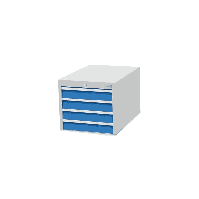 Bedrunka+Hirth Unterhängeschrank mit 4 Schubladen 100 mm, R 18-24, BxTxH 555 x 736 x 462 mm