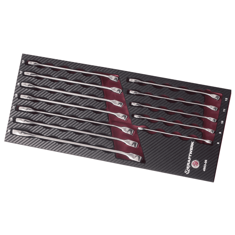 KRAFTWERK PRO LINE EVA3 Ringgabelschlüssel-Set, 12-tlg
