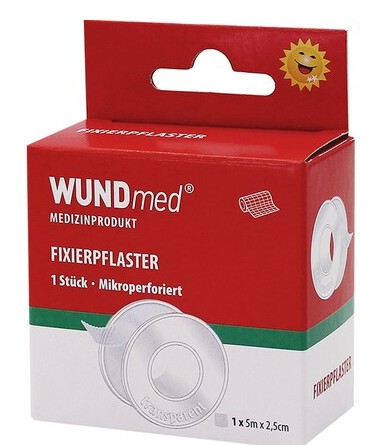 Pansement adhésif transparent, WUNDmed, 02-089, 5 m x 25 mm