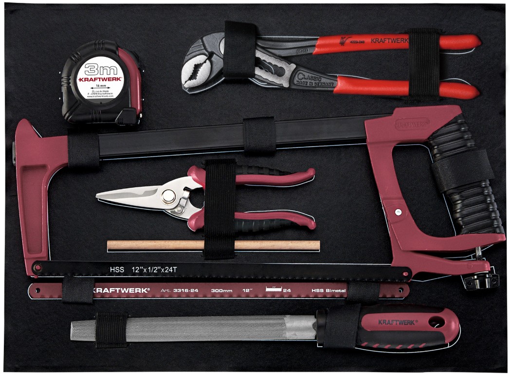 KRAFTWERK PRO LINE Profi-Alu-Werkzeugkoffer KW, PB+HT, 151-teilig