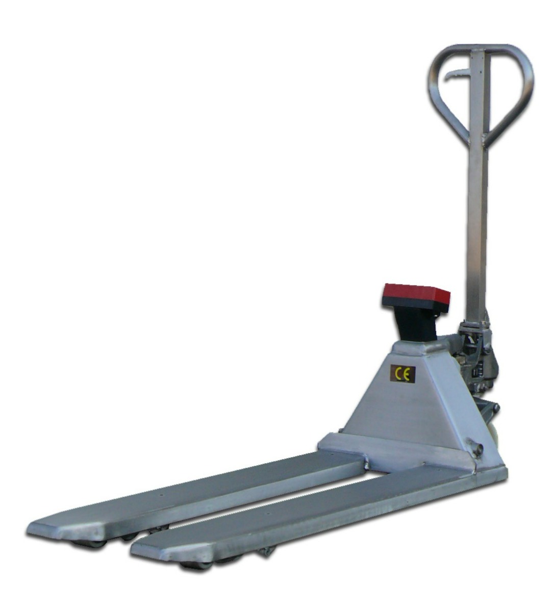 RAVAS Transpalette manuel 1100 INOX avec balance, capacité de charge 2000 kg, précision d'affichage 1 kg
