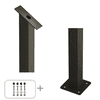 PLUS Poteaux en acier pour rampes d'escalier, avec socle et boulon, disponibles en 2 modèles différents