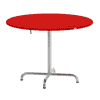 Schaffner Table pliante Davos en fibre de verre, de forme ronde, disponible en plusieurs versions
