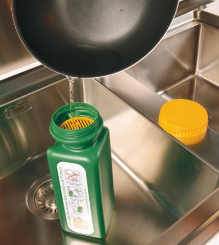 Behälter für gebrauchtes Küchenöl Colibri 1,6 Liter, 96 x 96 x 254 mm
