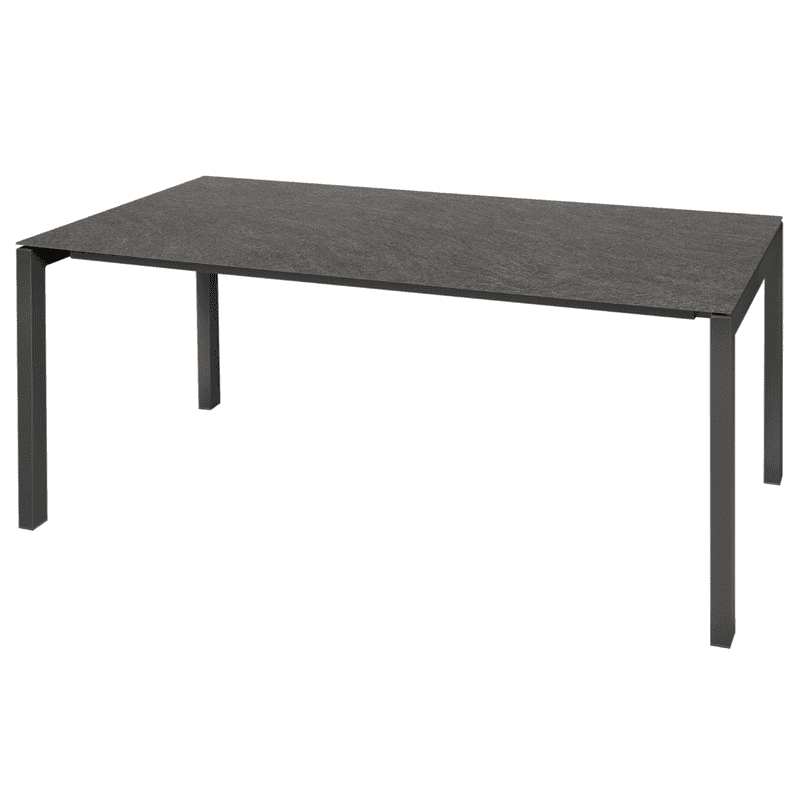Schaffner Table de jardin en fibre de verre Lucerne, structure en acier galvanisé, disponible en 3 tailles