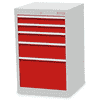 Bedrunka+Hirth Armoire à tiroirs, profondeur 500 mm, R 18-16, nombre de tiroirs 5