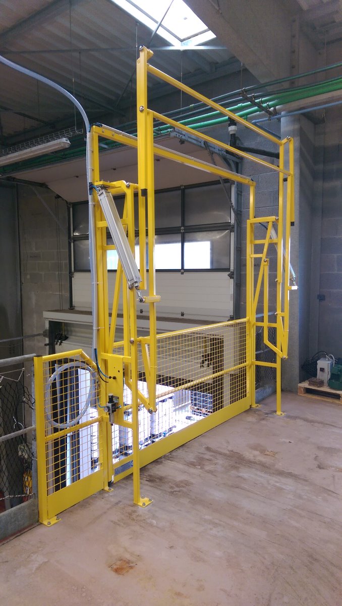 Barrière écluse de sécurité / sas à palettes, Type BB4 - production individuelle