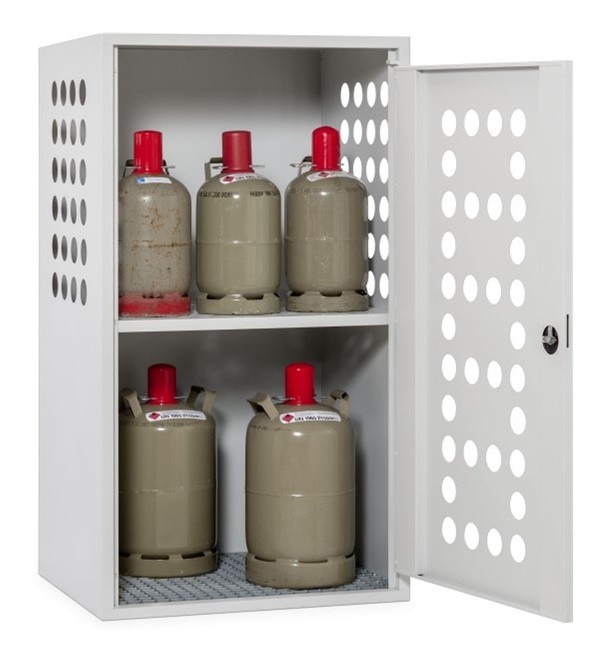 Gasflaschendepot in zwei Ausführungen