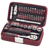 KRAFTWERK PRO LINE Steckschlüssel-Satz 1/4", 38-teilig, mit Umschaltknarre und Zubehör