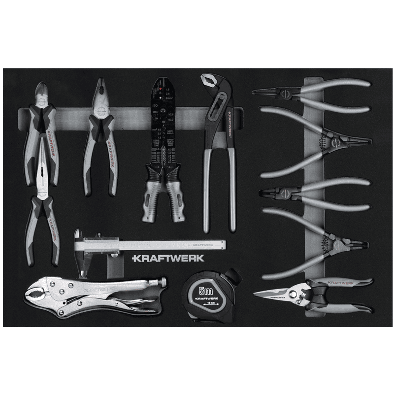 KRAFTWERK BT LINE Chariot d'atelier BT700s, 7 tiroirs, 194 pièces, outils inclus