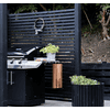 PLUS Pergola Daylife aus Holz, Schwarz RAL 9005, Modell 5, BxTxH 1980 x 1980 x 2180 mm