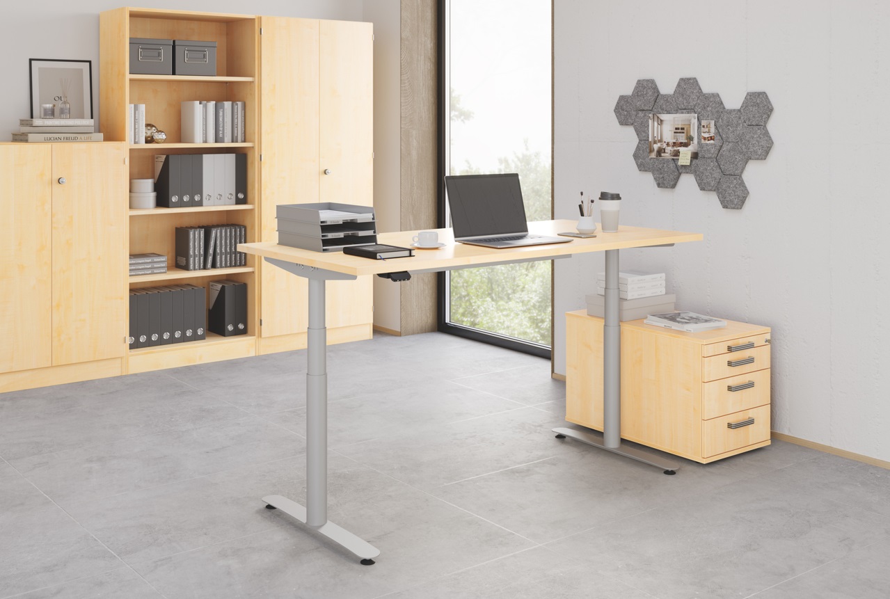 Büroschrank Rhone mit Flügeltüren aus Holz, in diversen Ausführungen