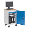 Bedrunka+Hirth Mobiler Computerschrank mit 1 Flügeltüre, 530 x 500 x 1000 mm