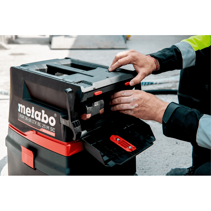Metabo Aspirateur à batterie ASR 36-18 BL 25 M SC, 18 V avec secoueur électromagnétique