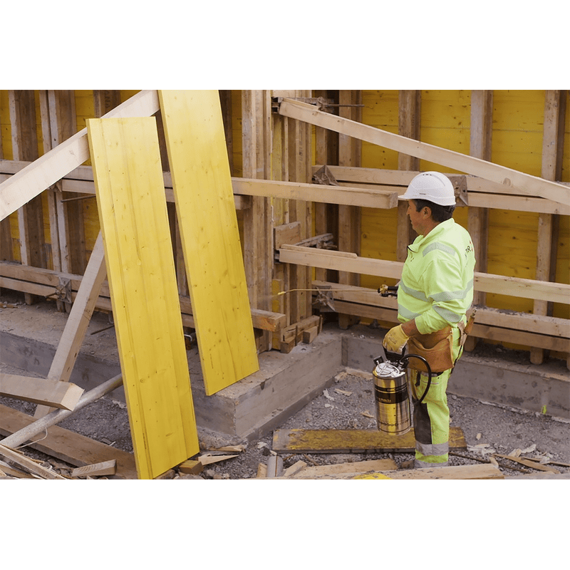 Birchmeier Druckspeicher-Sprühgerät Spray-Matic 5 S, für Bauprofis, mit Handpumpe und Pressluftanschluss, Füllmenge 5 l