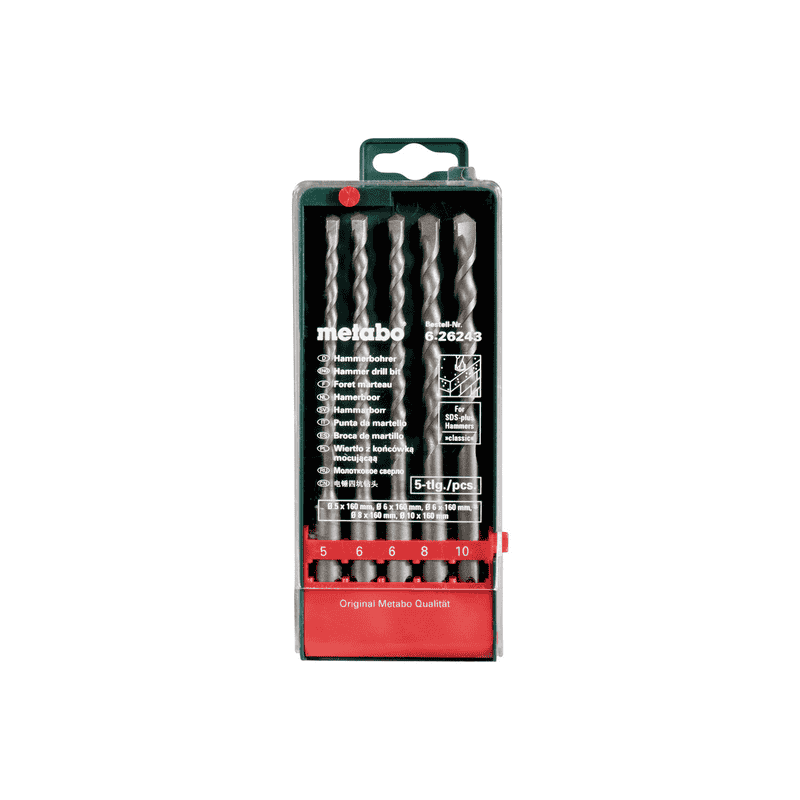 Metabo SDS-plus Classic-Bohrersatz, 5-teilig