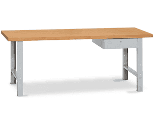KRAFTWERK Werkbank MODULAR 2000, 1 Schublade, Buche Multiplex, BxTxH 2000 x 700 x 840 mm