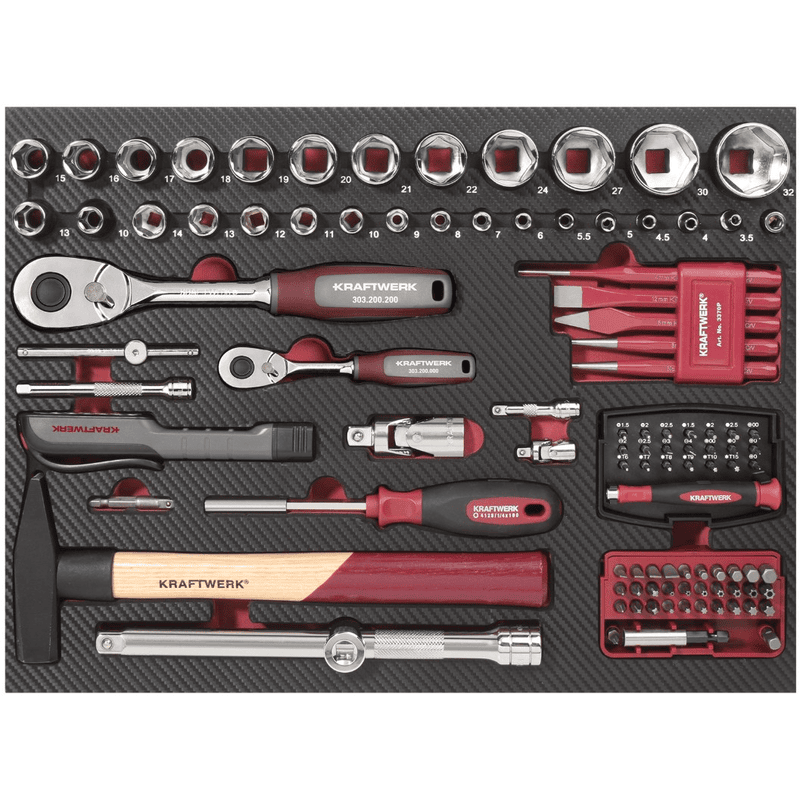 KRAFTWERK PRO LINE Profi-Alu-Werkzeugkoffer KW PB HT, 263-teilig