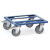 Fetra Kisten-Transportroller, Gesamttragkraft 400 kg, mit offenem Rahmen, 500 x 500 x 183 mm
