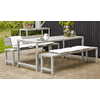 Planches-Banc de jardin quatre couleurs, avec ou sans dosserets