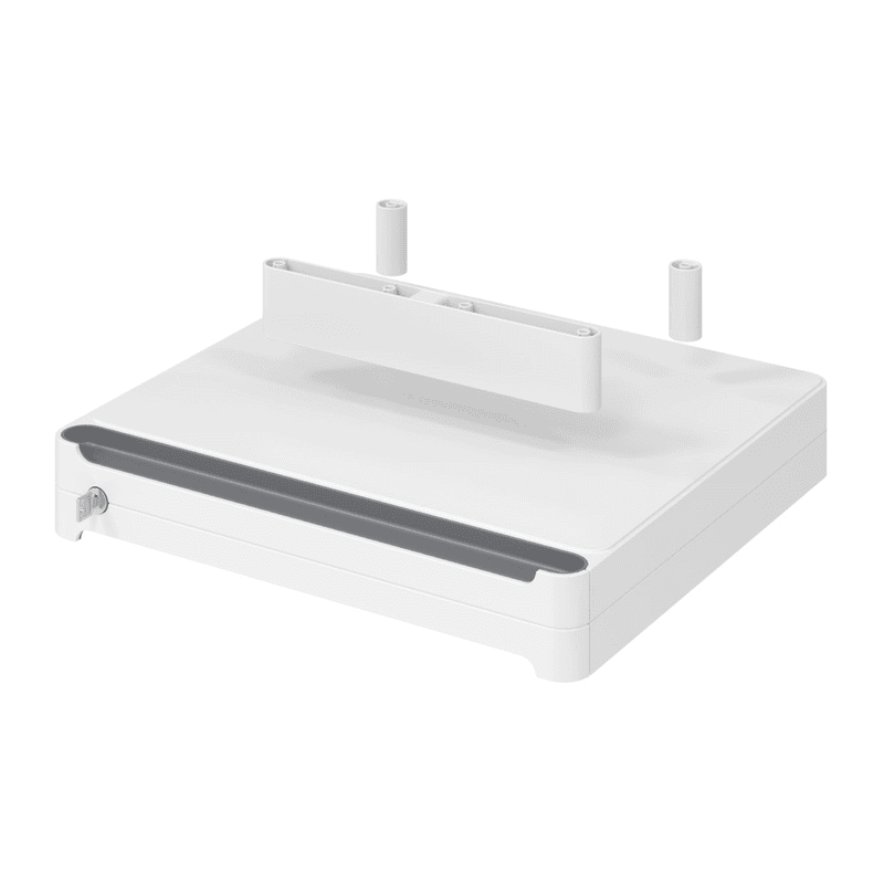 Unterbauschublade Smart Office für Schreibtische, abschliessbar, weiss, 430 x 410 x 70 mm