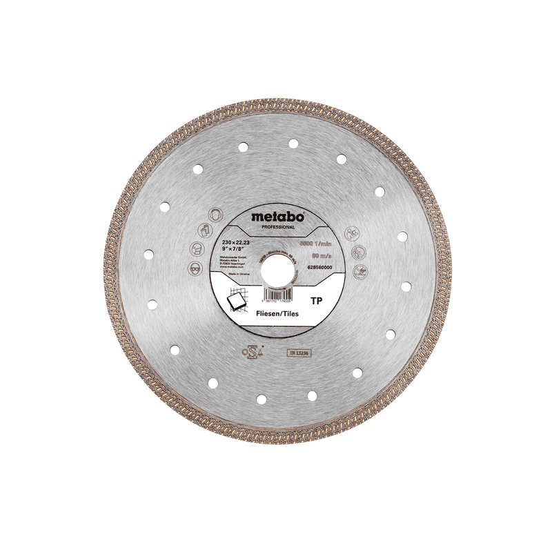 Metabo Diamanttrennscheibe "TP" Fliesen "professional", 230 x 22,23 mm