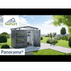 Biohort Gerätehaus PANORAMA®, in 3 Farben, 5 Grössen, Standard-/Doppeltüre