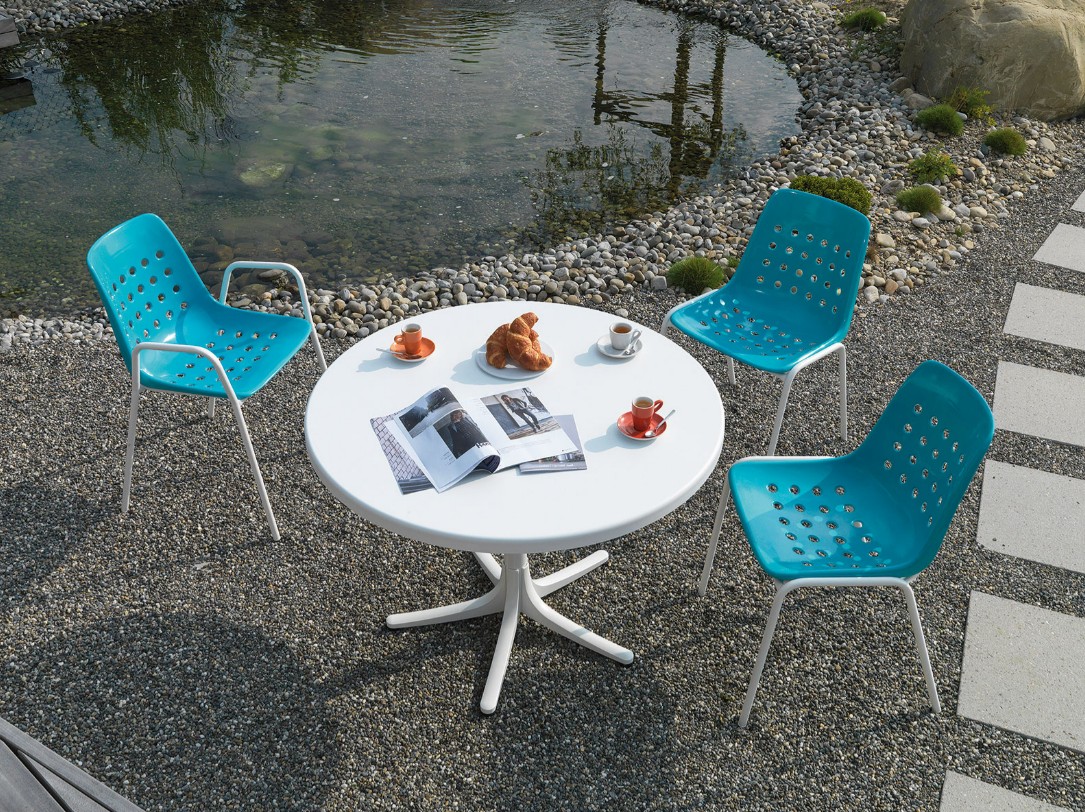 Schaffner Chaise de jardin Bermuda sans accoudoirs, L x P x H 490 x 420 x 790 mm, en différentes versions
