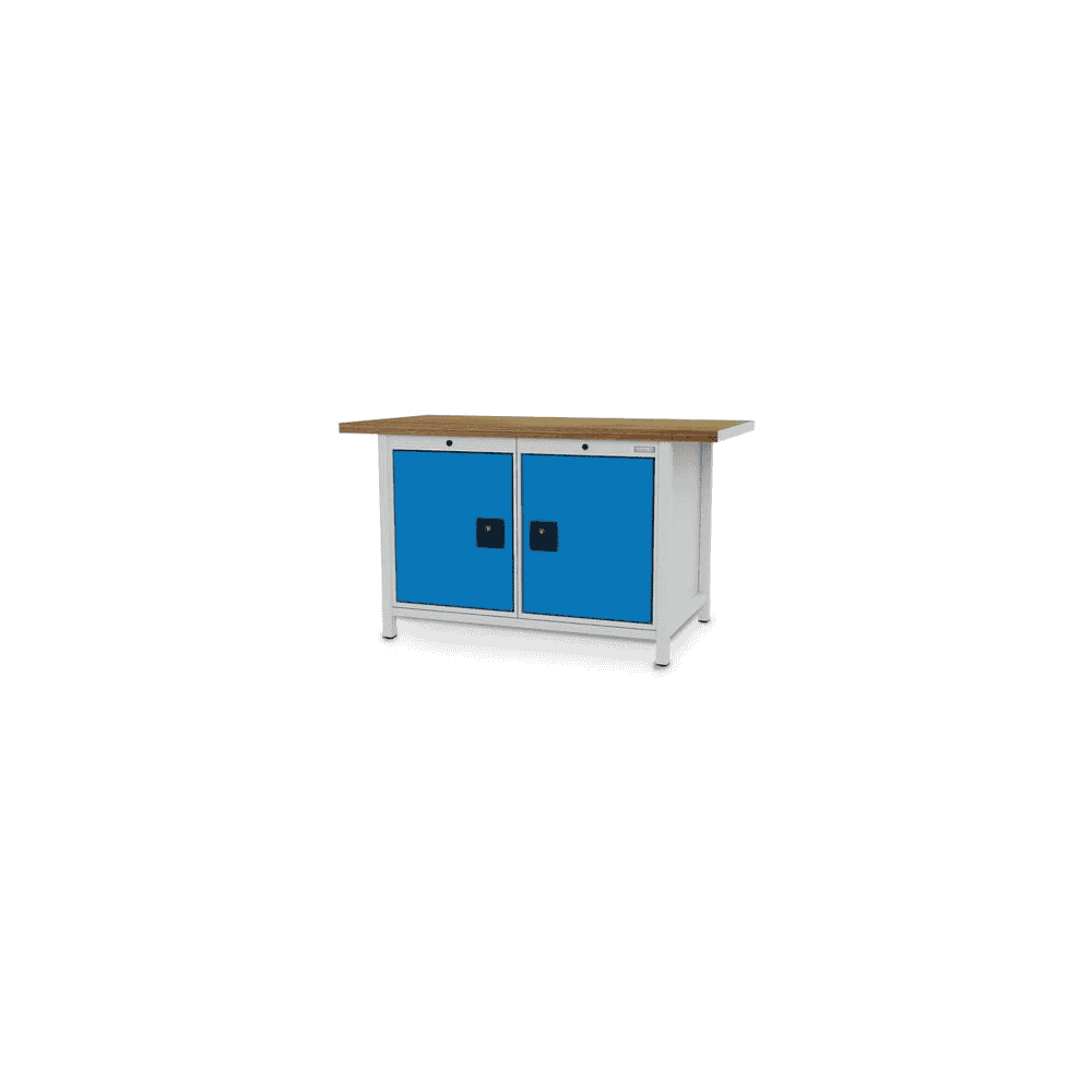 Bedrunka+Hirth Kastenwerkbank, Tiefe 750 mm, R 18-24, Anzahl Flügeltüren 2, 1500 x 750 mm