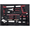 KRAFTWERK PRO LINE Werkzeugkoffer, 1/4" + 1/2", 263-teilig, inkl. Werkzeug