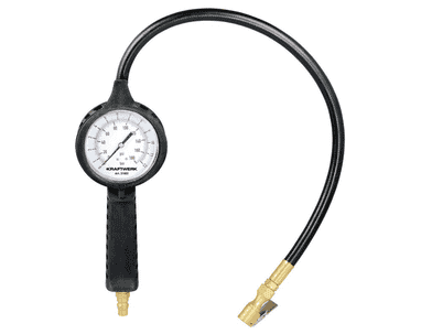 KRAFTWERK PRO LINE Reifenfüllmesser mit Analog-Manometer, 12 bar, BxTxH 136 x 296 x 103 mm