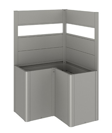 biohort Sichtschutz mit Acrylglas für Pflanzbeet Belvedere® L-Form, in 3 Farben und 3 Grössen