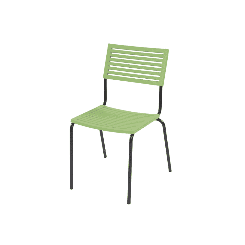 Schaffner Chaise de jardin LAMELLO sans accoudoirs, revêtement par poudre, disponible en plusieurs couleurs