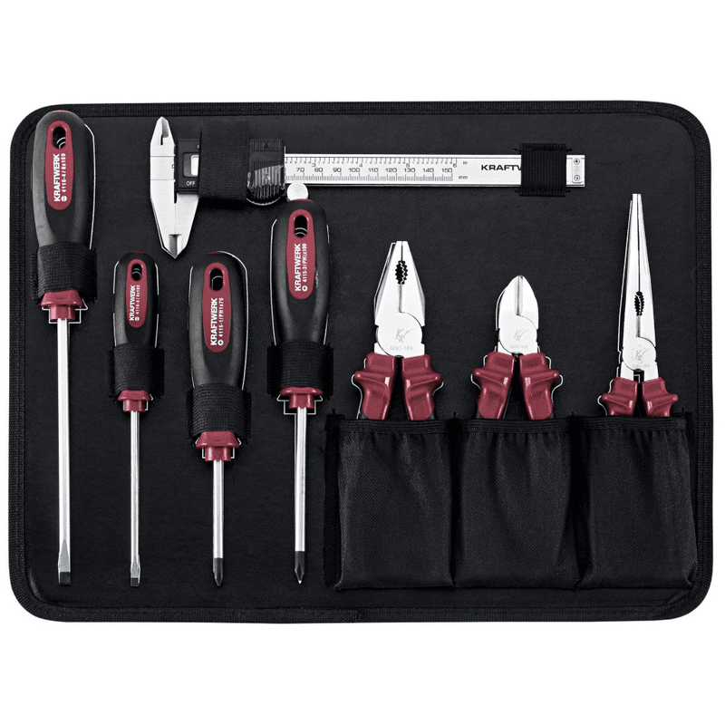 KRAFTWERK coffret à outils professionnel en aluminium, PRO LINE, outils inclus, 151 pièces