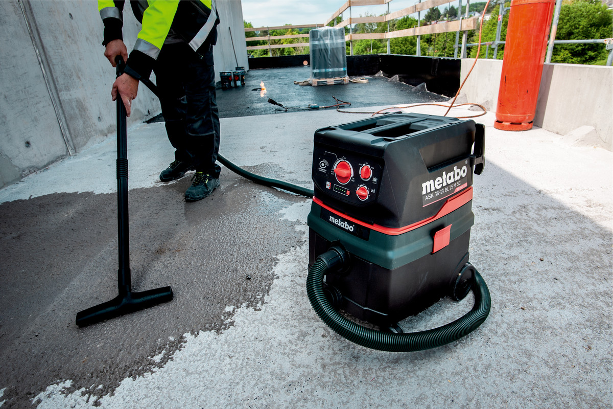 Metabo Aspirateur à batterie ASR 36-18 BL 25 M SC, 18 V avec secoueur électromagnétique