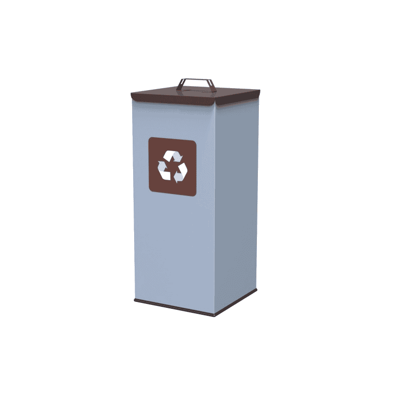 Poubelle pour le tri des déchets, en divers coloris