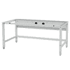 Bedrunka+Hirth ESD-Arbeitsplatz workergo 4-Fuss, Grundgestell Tiefe 900 mm, höhenverstellbar mit Kurbelverstellung, 2 Breiten