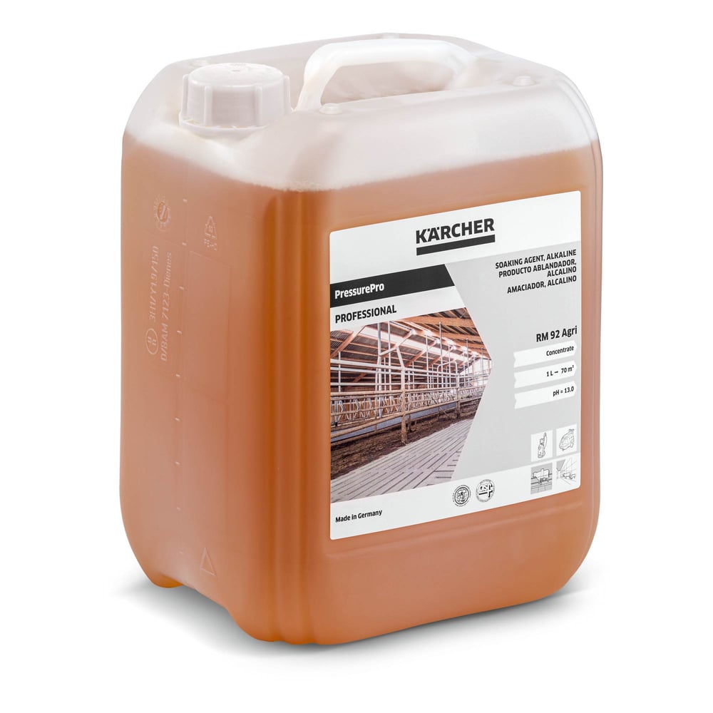 Kärcher PressurePro, Einweichmittel, alkalisch RM 92 AGRI 10l