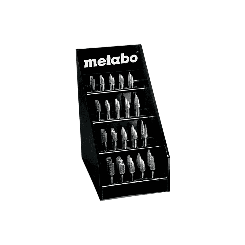 Metabo Set de fraises en carbure dans un présentoir, 40 pièces